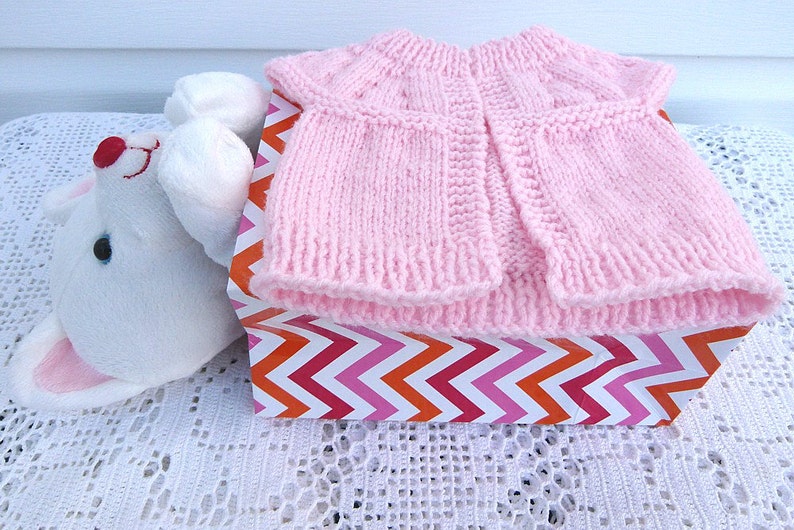 Baby sweater with cap sleeves Newborn to 2 Years Hand knit Etsy