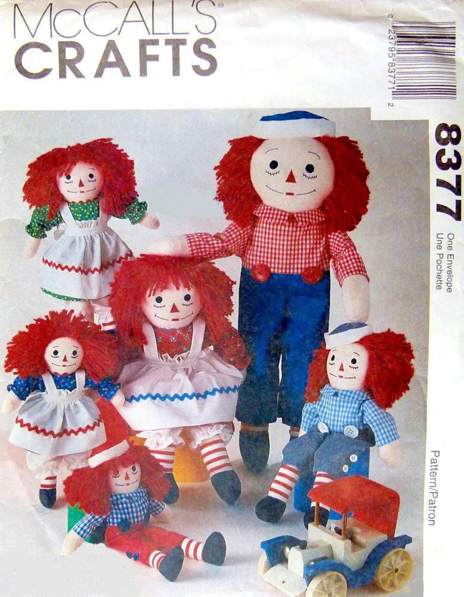 McCALLS 8377 / RAGGEDY ANN and ANDY / Dolls with Clothes & Etsy