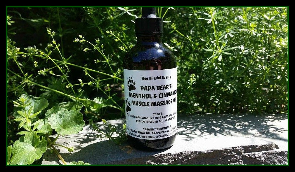 MENTHOL MASSAGE OIL Cinnamon Menthol Massage Oil Hempseed Etsy