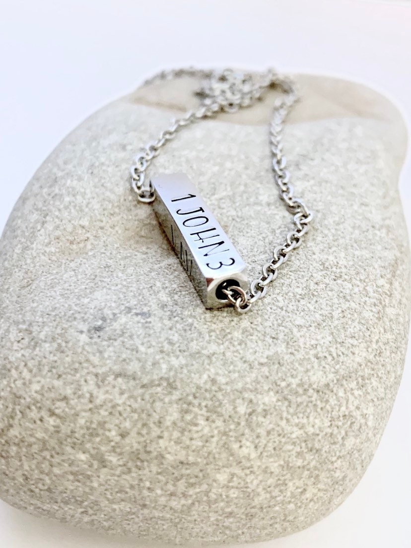 I am a child of God who you say i am christian jewelry bar Etsy