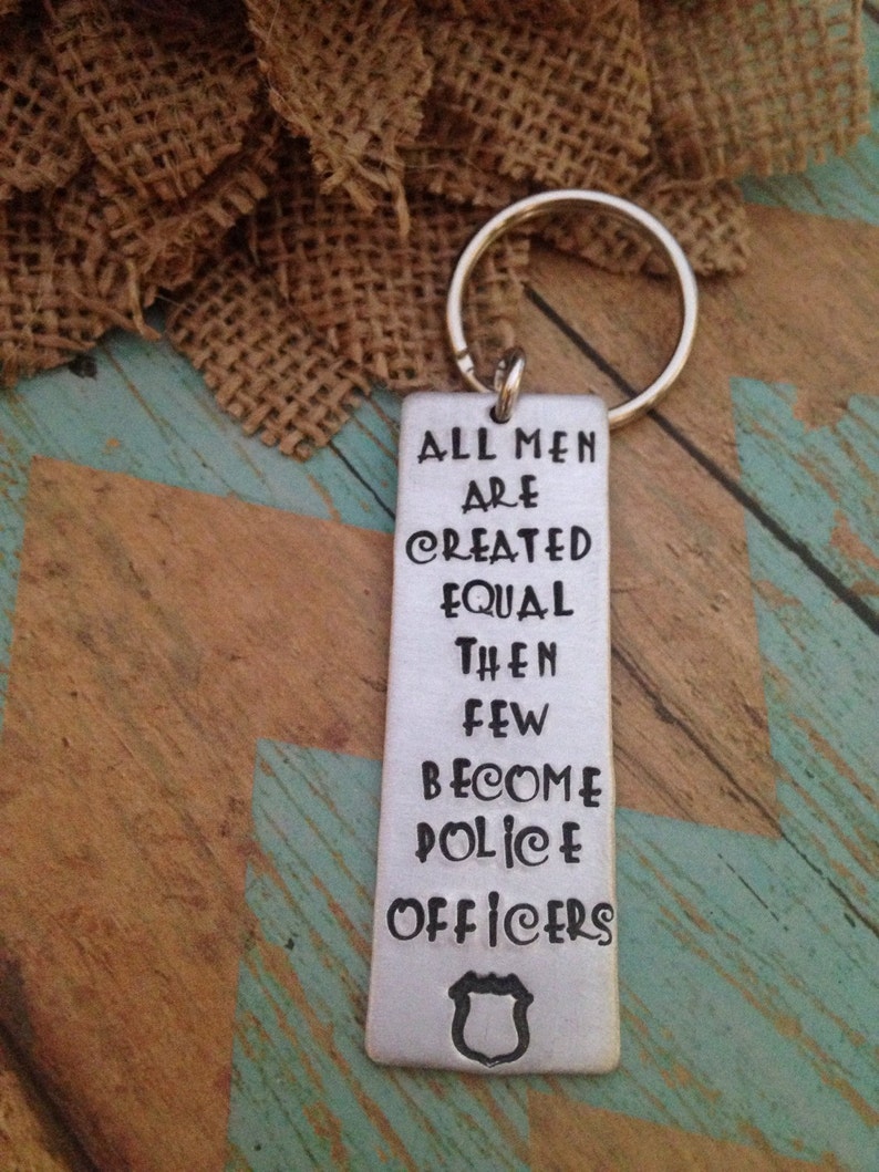 Police Officer Gifthusband Giftpolice Jewelrythin Blue Etsy