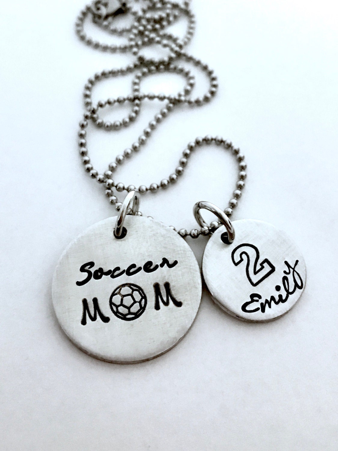 Soccer mom necklacesports mom jewelrysoccer Etsy
