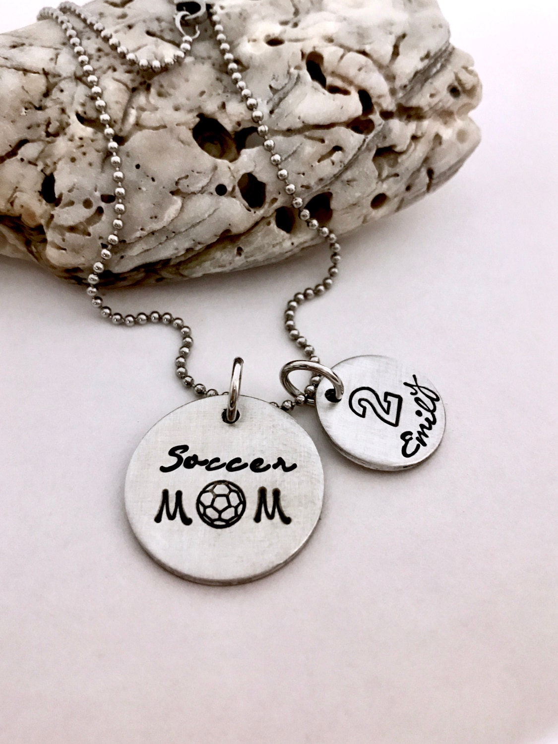 Soccer mom necklacesports mom jewelrysoccer Etsy