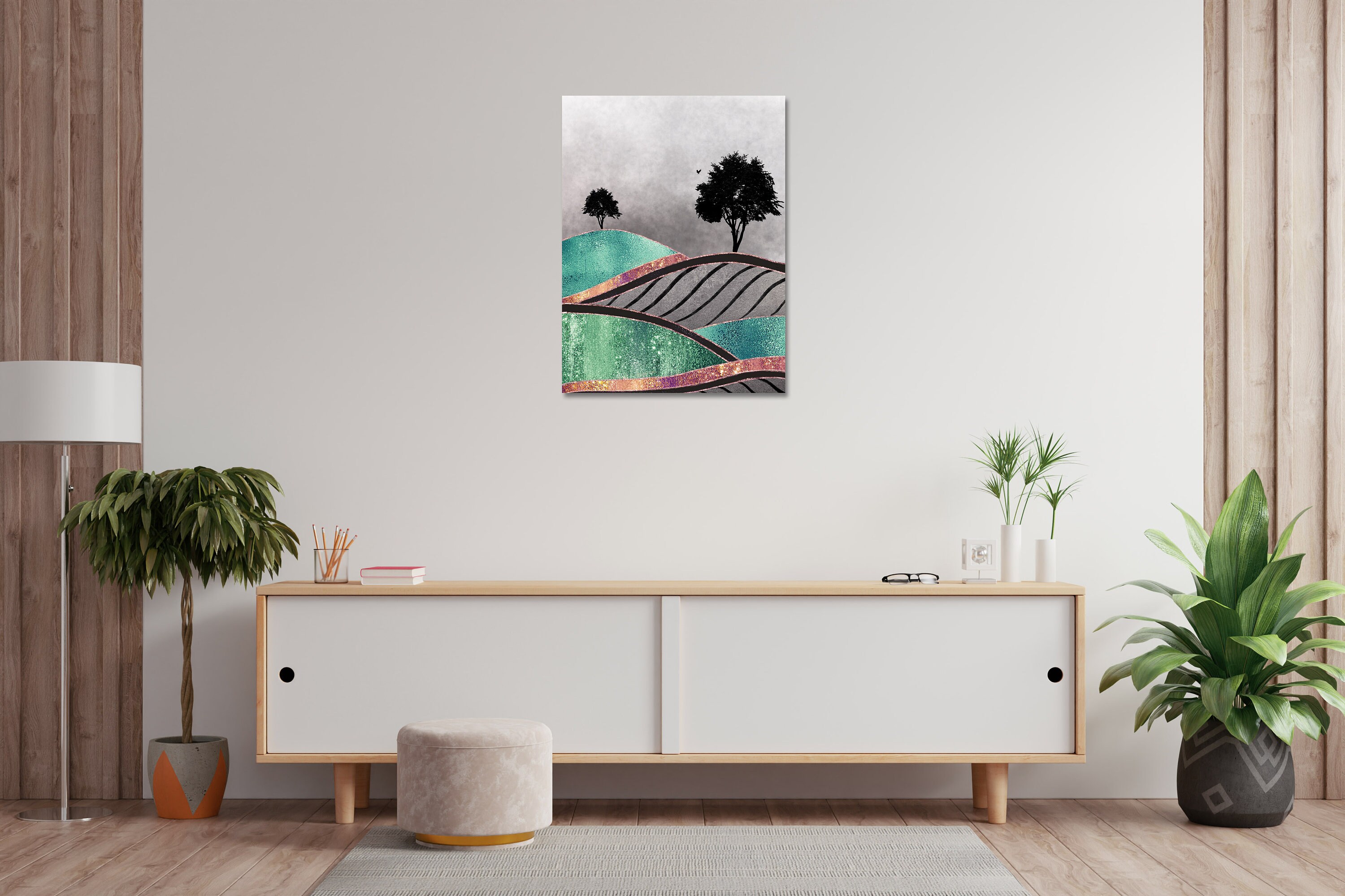 Instant Download Art Print Green Wall Art print Green Art | Etsy