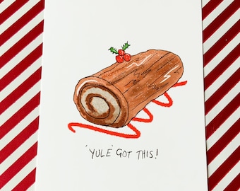 Yule Got This Christmas Postcard, Fun Festive Pun
