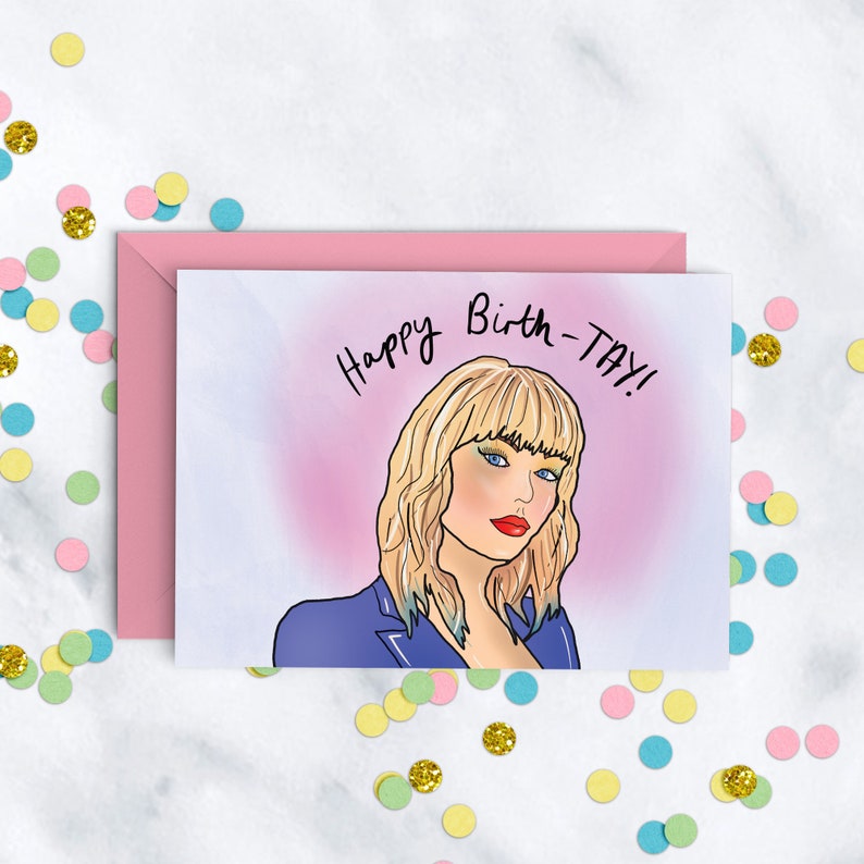Printable Taylor Swift Birthday Card - Printable World Holiday