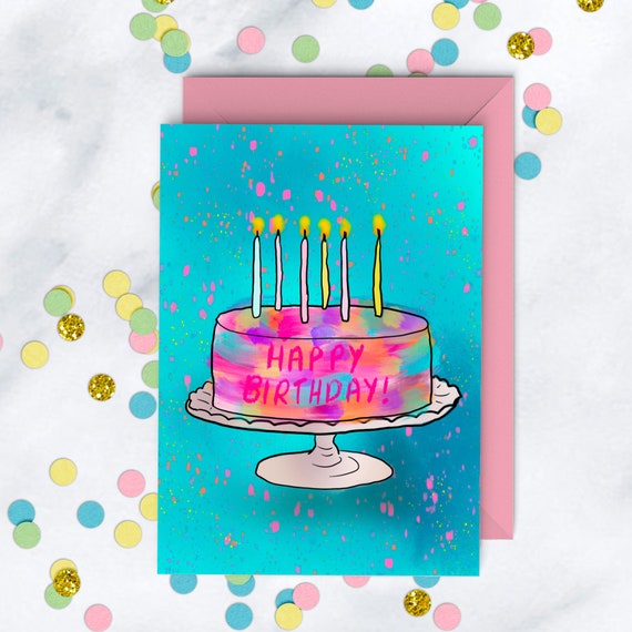 Paper & Party Supplies Paper Happy Birthday Cake & Candles/Birthday