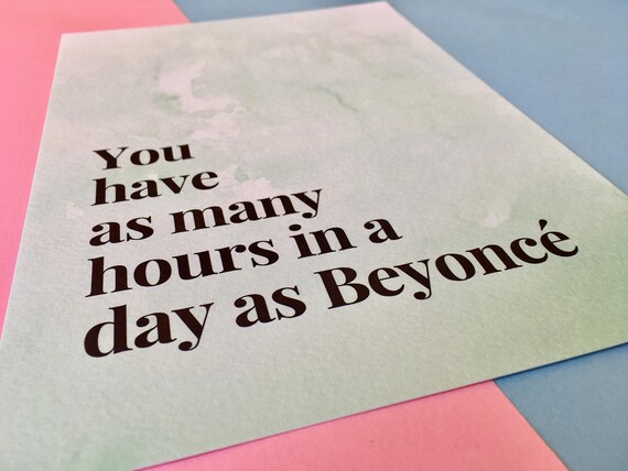 Beyonce Druck A5 Druck Inspirierend Beyonce Zitat Töten Etsy