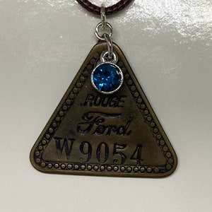 Vintage Ford Brass ID tag