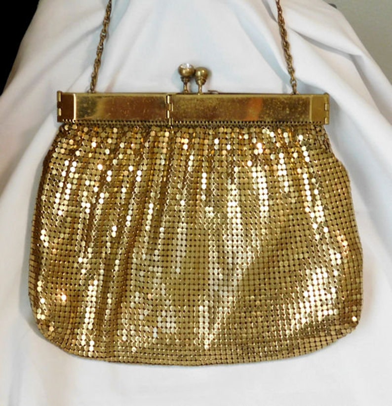 gold evening handbag