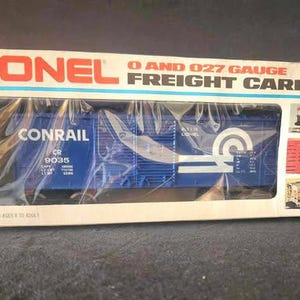 Lionel 6-9035 Conrail Boxcar, O & 027 Gauge, New Old Stock, Original Box, Vintage Lionel Trains, Model Trains, Vintage Model Trains T211