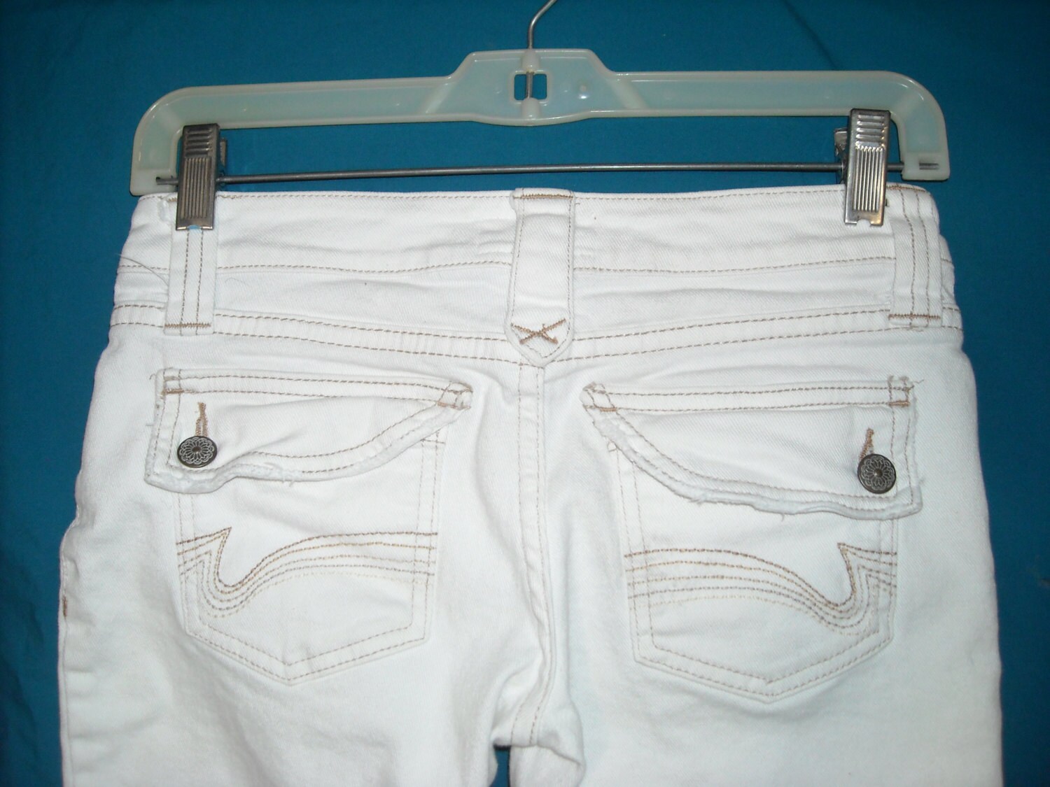 Low Rise Capri/denim Capri/white Denim Capri/white Jeans/low Rise Jeans ...