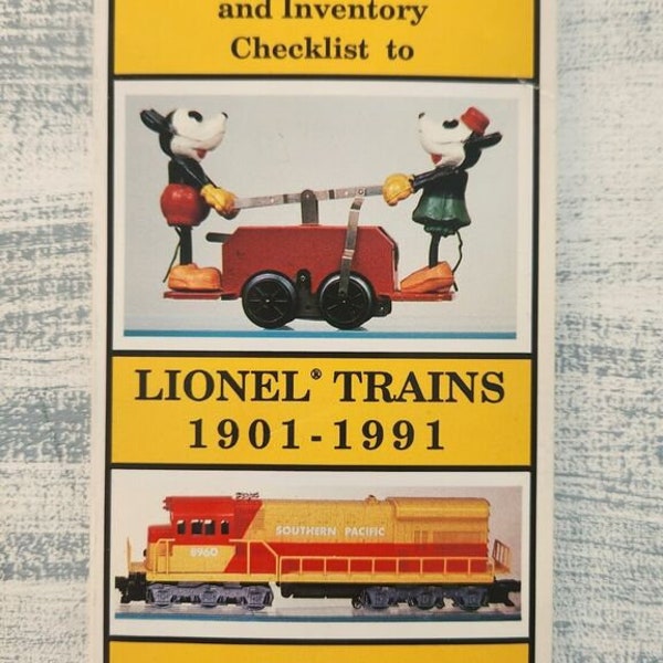 Greenberg's Pocket Price Guide Inventory Checklist/Lionel Trains 1901-1991/NOS/Paperback/Prewar Post War Modern Era/Model Railroad/TB011