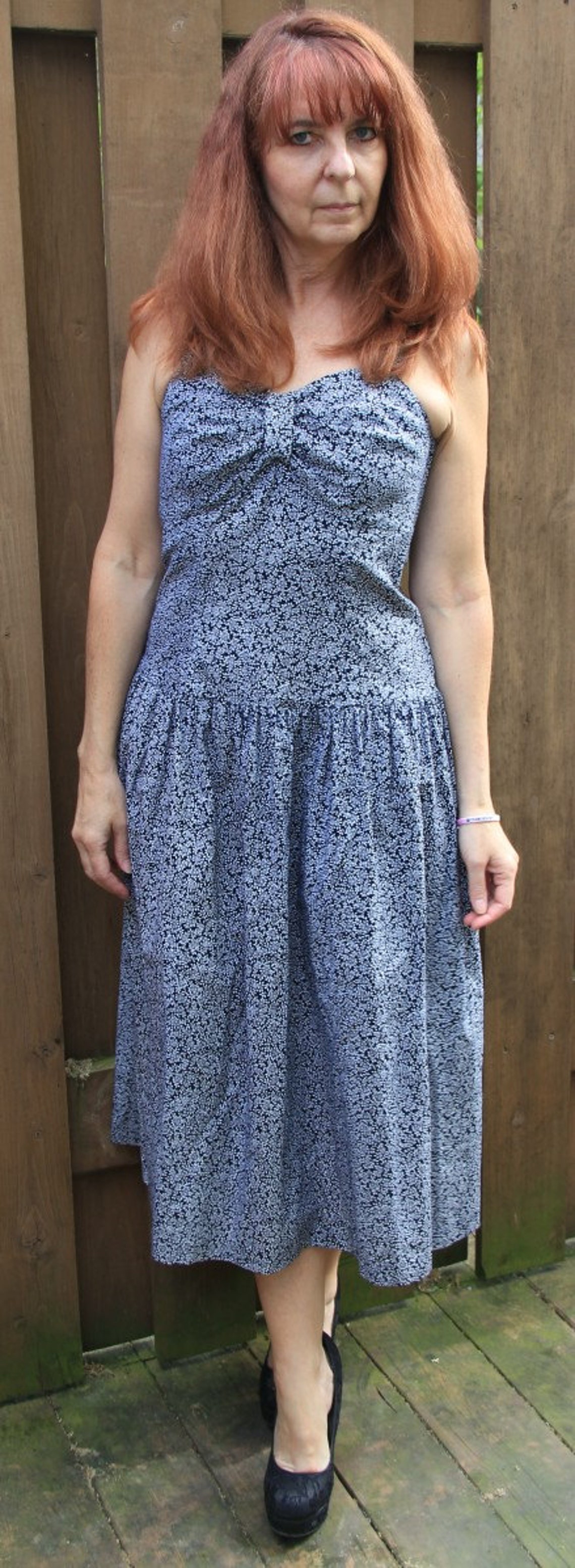 Vintage Sundress/gunny Sack Dress/vintage Drop Waist Dress/drop Waist