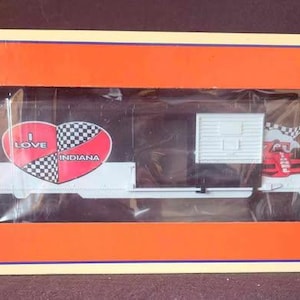 Lionel 6-19952 "I Love Indiana" Boxcar, Vintage Lionel Train, New in Box New Old Stock, O Gauge, Vintage Model Train, Model Railroading T226