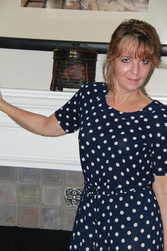 Blue and White Dress/Blue and White Suit/Vintage W