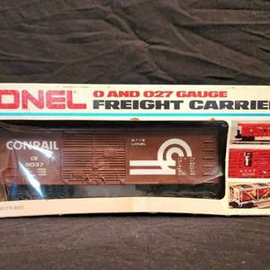 Lionel 6-9037 Conrail Box Car, O & O27 Gauge, New Old Stock, Original Box, Vintage Train, Model Railroading, Lionel Boxcar, Model Train,T205
