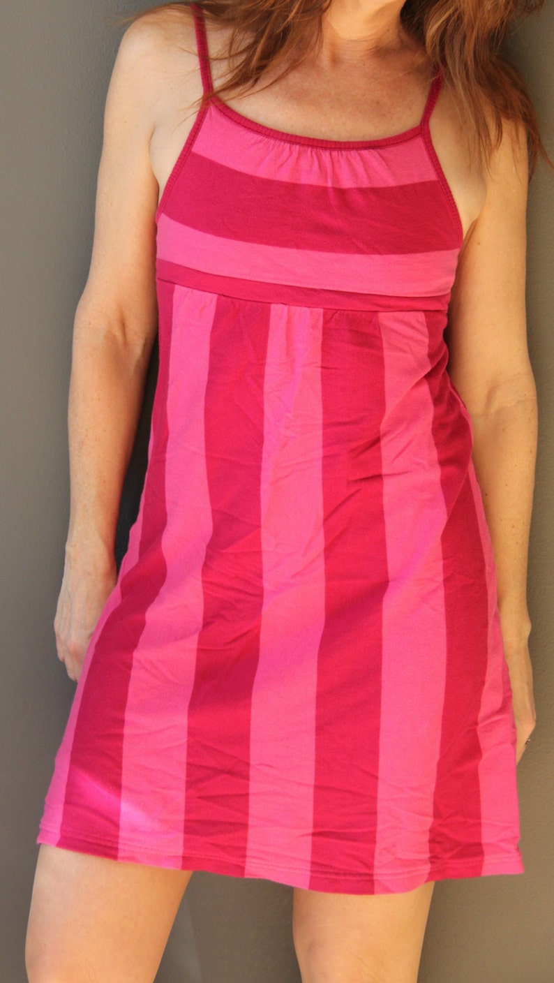 Mini Sundress/Vintage Sundress/Pink Sundress/Slip Etsy