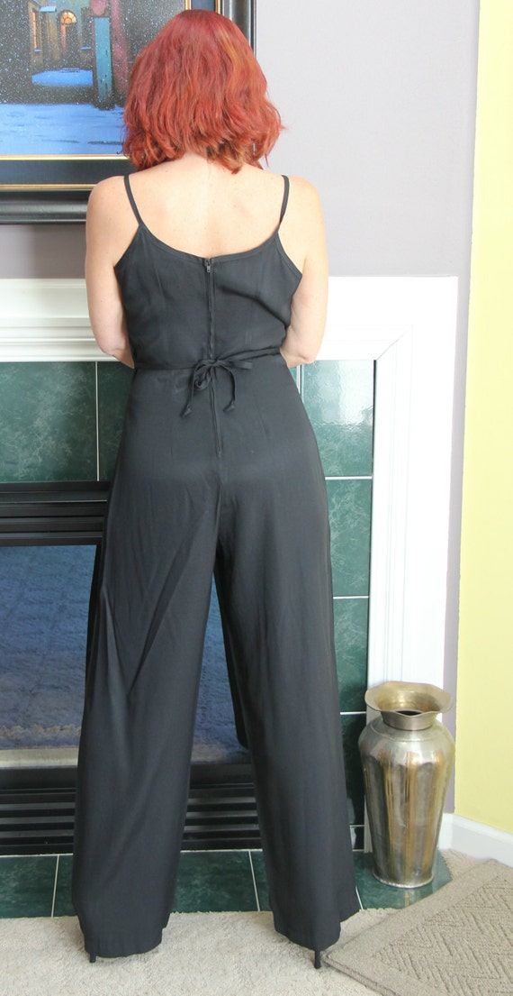 Black Jumpsuit/Black Pantsuit/Bodysuit/Vintage Ju… - image 2