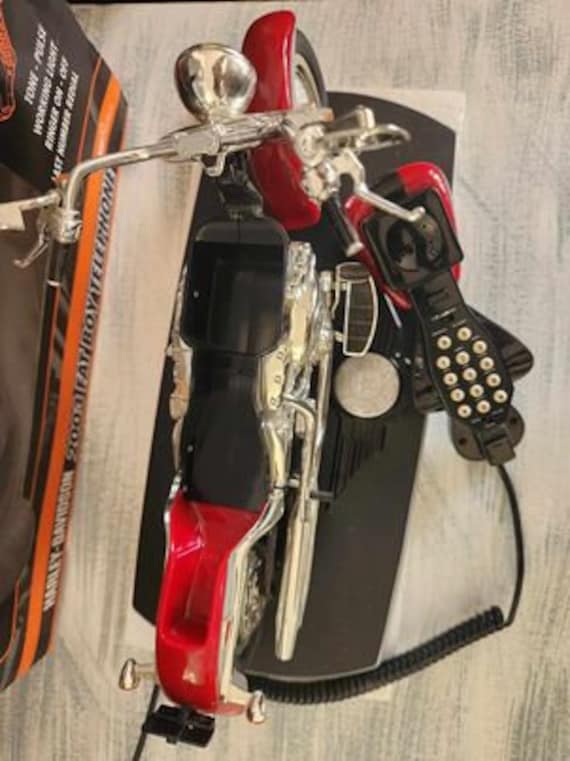 Harley Davidson Vintage 2003 Fat Boy Telephone Real Red Diamond Ice V036 Etsy