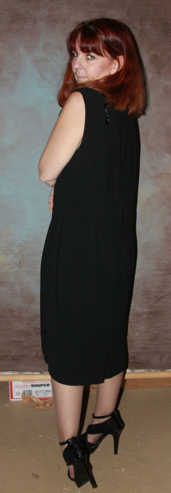 Womans Black Dress/Vintage Black Dress/Size 18W/B… - image 4