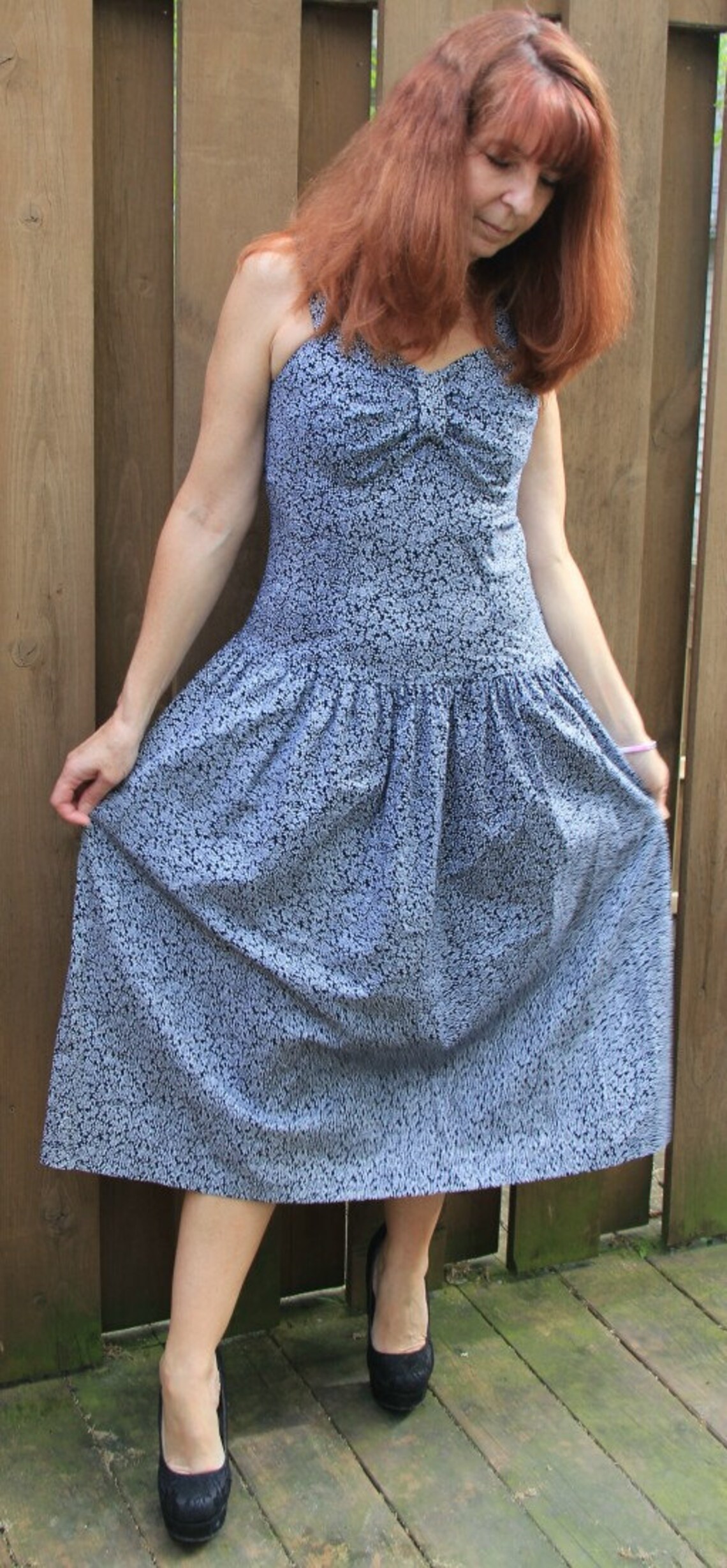 Vintage Sundress/gunny Sack Dress/vintage Drop Waist Dress/drop Waist