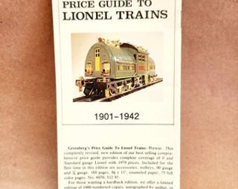 Greenberg s Price Guide to Lionel Trains 1945 1979 Pocket Edition Lionel Literature Train Literature Pocket Price Guide NOS TB013 Etsy
