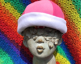 LGBTQA Pink Lesbian Pride Fleece Hat