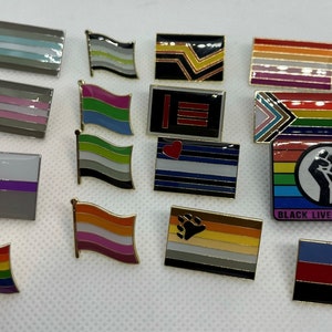 LGBTQA Demisexual flag lapel pin image 5