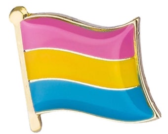 LGBTQA Pansexual flag lapel pin