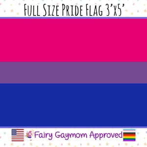LGBTQA Bisexual Pride Flag image 1
