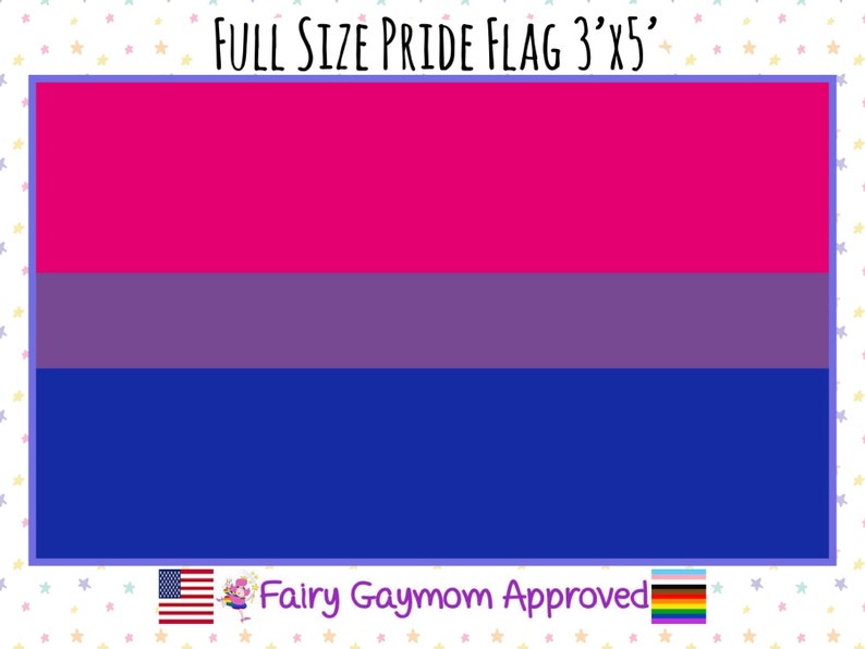 LGBTQA Bisexual Pride Flag image 1