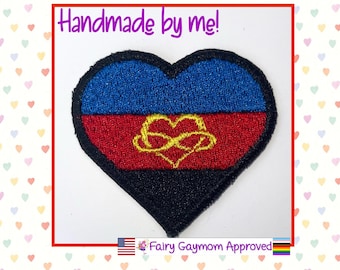 LGBTQA Pride Polyamory Infinity Heart Patch