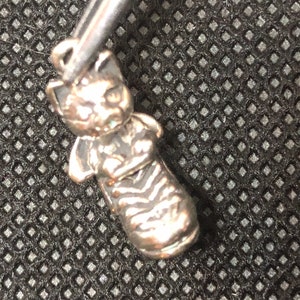 5pc Kitten in a Boot 3-D Sterling Silver Charm set of five image 7