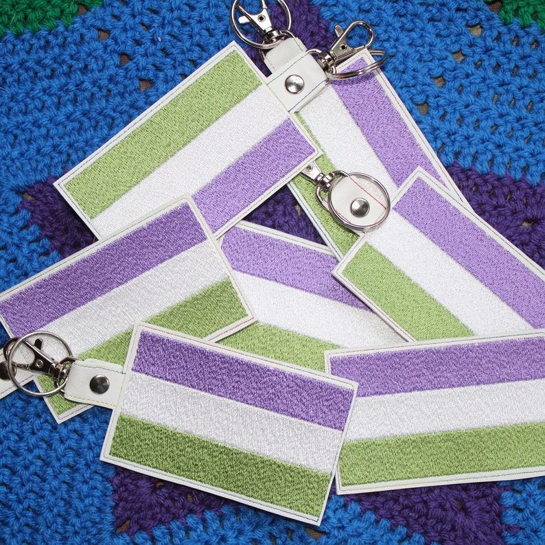 Gender Queer LGBT Pride Flag Luggage Tag