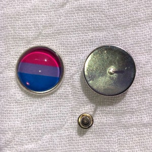 LGBTQA Bisexual flag earrings image 4