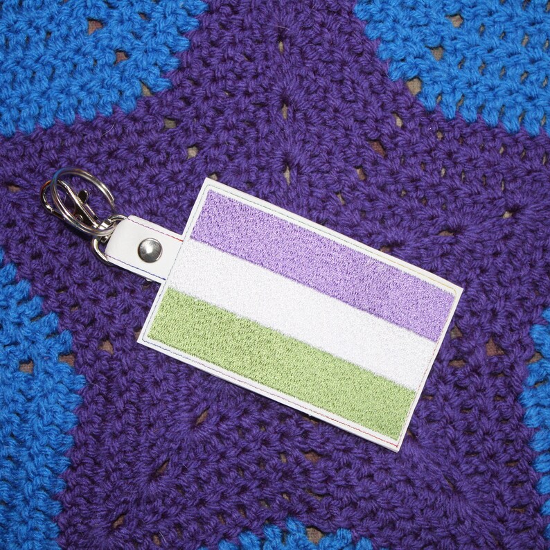 Gender Queer LGBT Pride Flag Luggage Tag