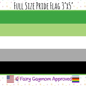 LGBTQA Aromantic Pride Flag image 1