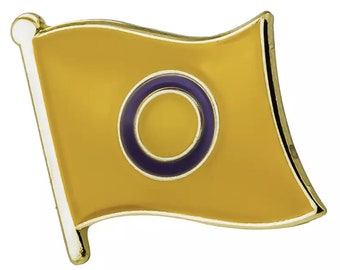 LGBTQA Intersex circle flag lapel pin