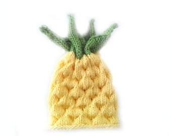 Instant download, Knitting PATTERN for Baby Pineapple Hat (PDF file), Fruit Hat, any size, baby, accessories