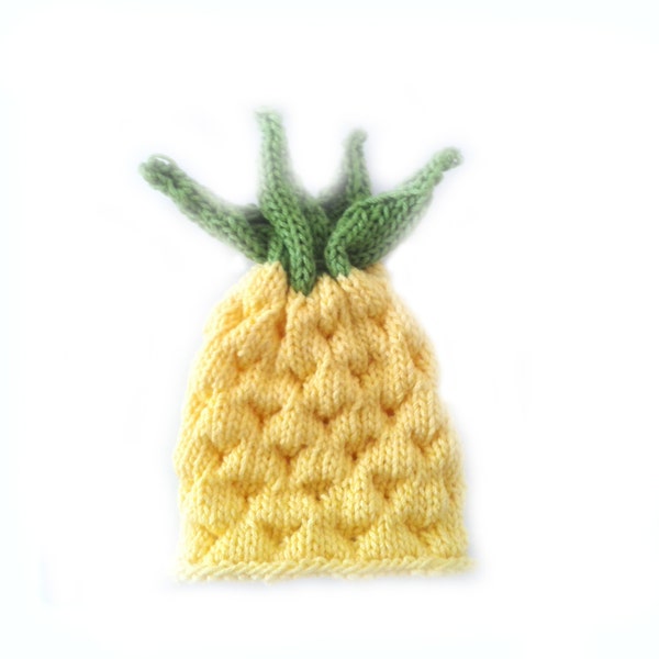 Instant download, Knitting PATTERN for Baby Pineapple Hat (PDF file), Fruit Hat, any size, baby, accessories