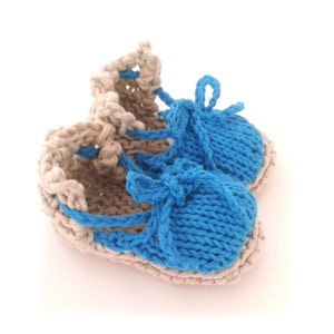 Instant download, Knitting PATTERN for baby turquoise espadrilles PDF file), summer sandals, baby sizes, accessories