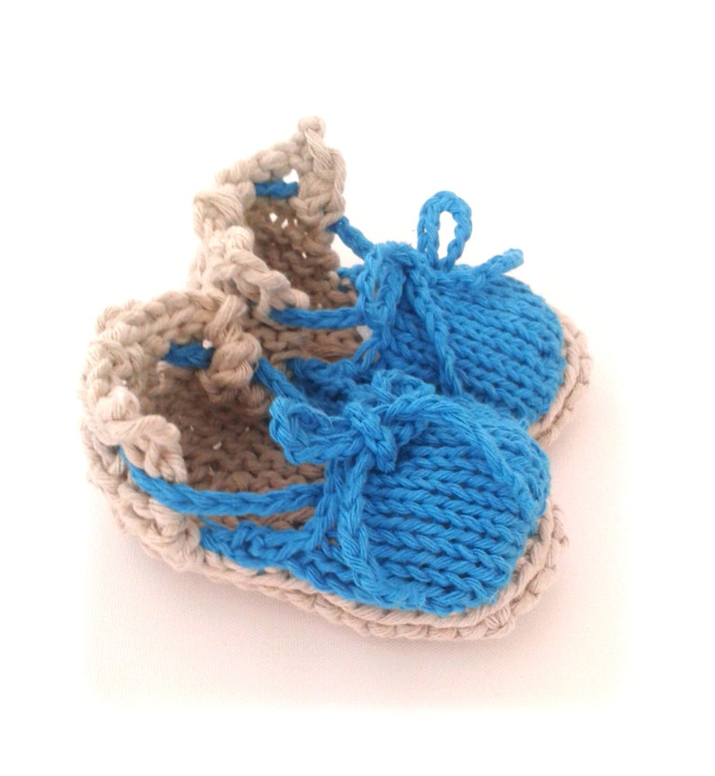 Instant download, Knitting PATTERN for baby turquoise espadrilles PDF file), summer sandals, baby sizes, accessories 