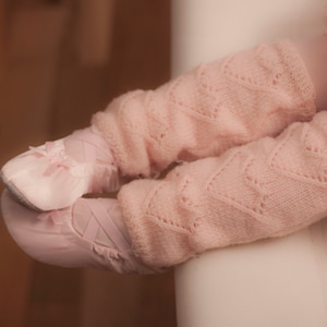 Instant download, Knitting PATTERN for  baby hearted legwarmers (PDF file)