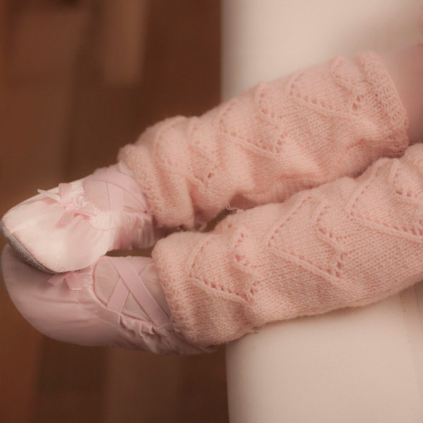 Instant download, Knitting PATTERN for  baby hearted legwarmers (PDF file)