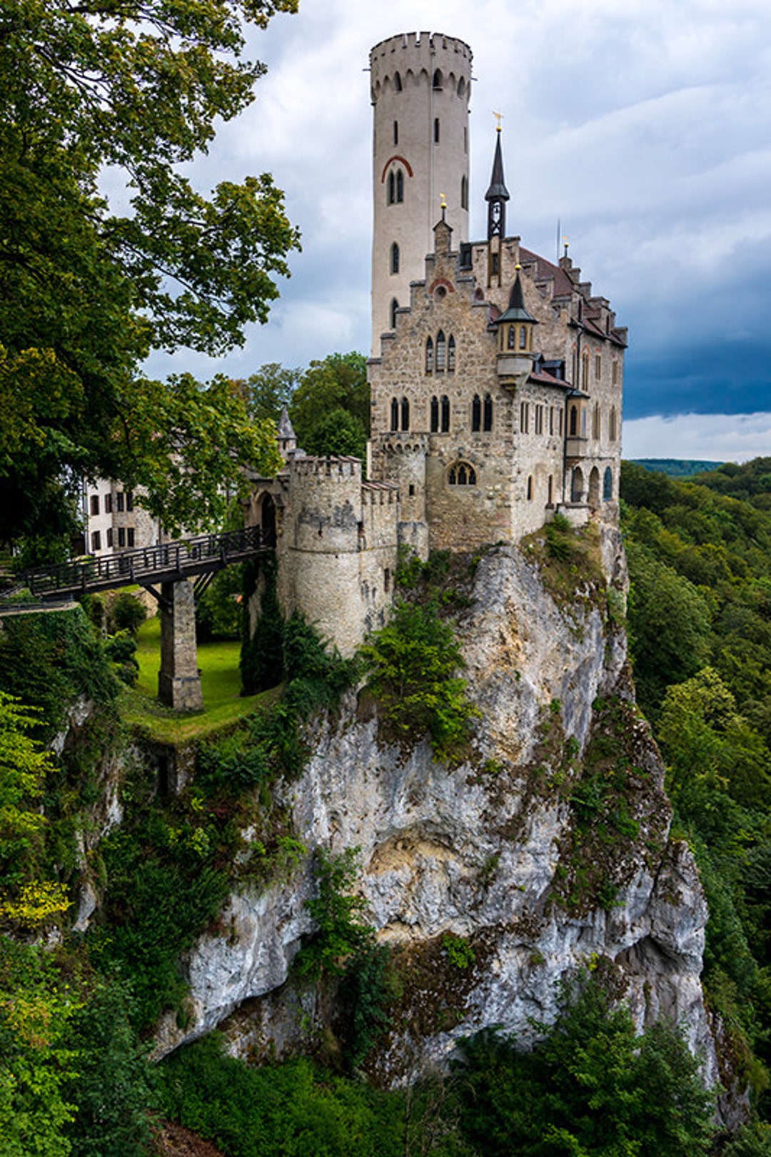 Lichtenstein Castle, Black Forest, Germany Photography, Swabian Alps,  Romantic Castle Art, Medieval, Fantasy, Fine Art Print, Wall Decor