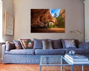 Southwestern Decor, Jacob Hamblin Arch, Coyote Gulch, Grand Staircase Escalante, Utah Landscape, Utah Art, Desert Wall Art, Arch Photo