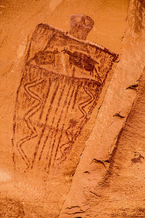 Native American Wall Art, Horseshoe Canyon, Utah Petroglyph