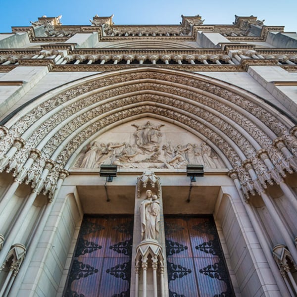 Covington, Kentucky, Catholic, Cathedral Basilica of the Assumption, Cincinnati, Ohio, St Mary, Tympanum, Scultpure, Fine Art Photo Print