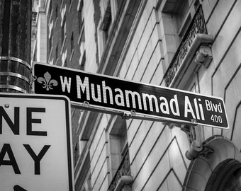 Muhammad Ali, Boulevard, Street Sign, Louisville, Kentucky, Famous Boxer, World Heavyweight Champion, Boxing, History,  Fine Art Photo Print